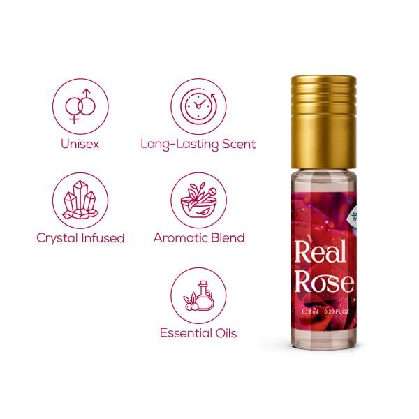 REAL ROSE ATTAR ROLL ON PERFUME